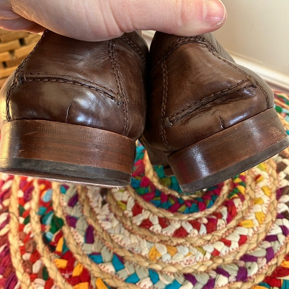 Trask Men's Brown Leather Loafers with Silver Accent Horsebit - Picture 5 of 8